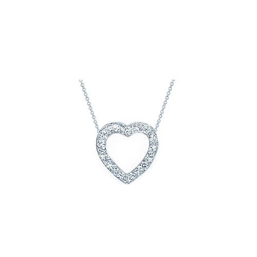 Diamond Open Heart Pendant