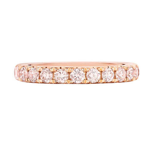 Video Thumbnail: 4739 - Pink Diamond Eternity Wedding Band Ring