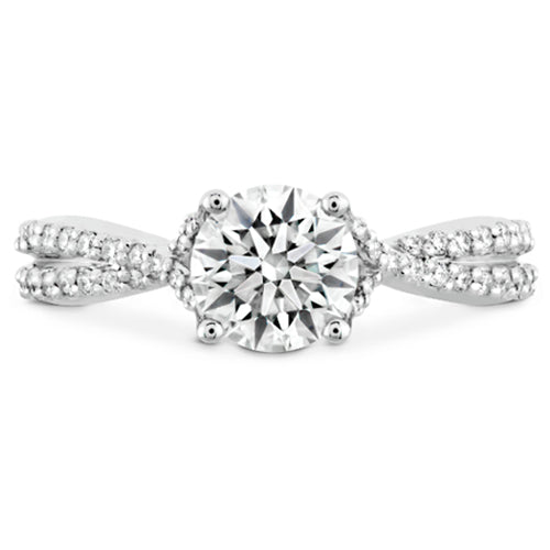 Hearts On Fire Simply Bridal Intensive Twist Diamond Engagement Ring