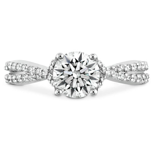 Hearts On Fire Simply Bridal Intensive Twist Diamond Engagement Ring