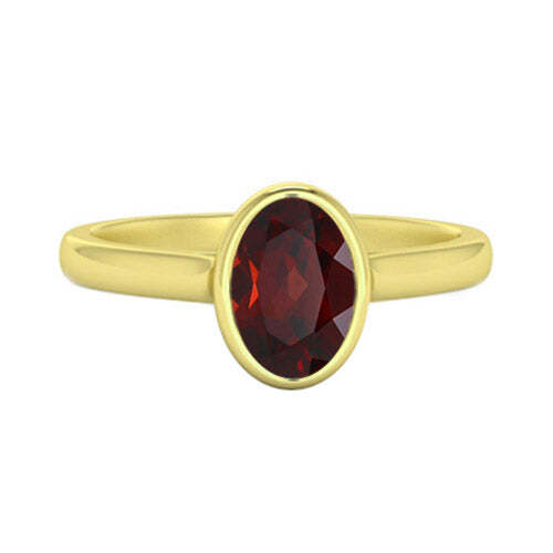 Video Thumbnail: Revisedgar - Oval Bezel Gemstone Satin Ring