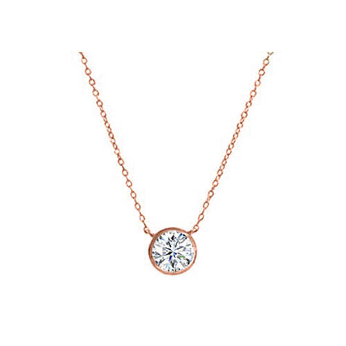 Video Thumbnail: Revisedsolitairepend - 18k Gold Diamond Bezel Pendant
