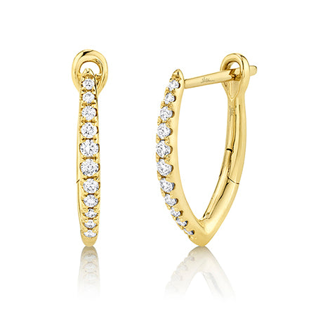 Earrings hoops sale with diamonds