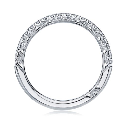Petite crescent 2025 engagement ring