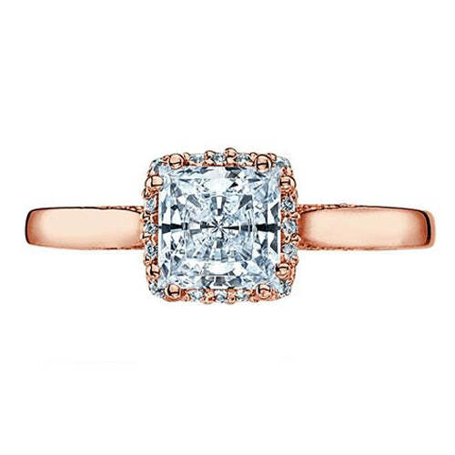 Video Thumbnail: Tacrsoeprinc - Tacori Dantela Halo Princess Diamond Engagement Ring