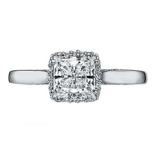 Video Thumbnail: Tacwhite - Tacori Dantela Halo Princess Diamond Engagement Ring