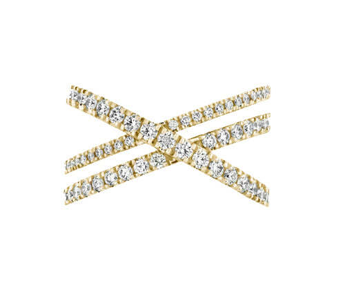 Hearts On Fire Harley Wrap Diamond Right Hand Band